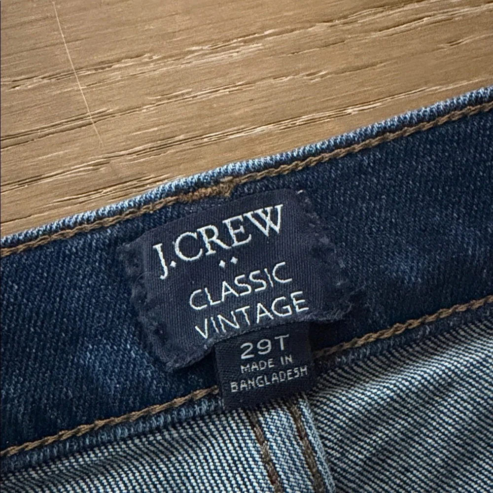 J. Crew Classic Vintage Jean in All Day Stretch | 29T